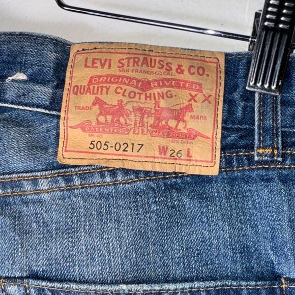 Levi's LVC 50569-0017 Selvedge 505 Big E Jeans Size 26 - Picture 4 of 16